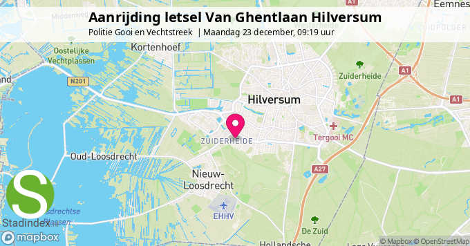 Aanrijding letsel Van Ghentlaan Hilversum