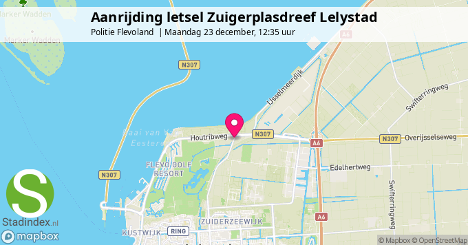 Aanrijding letsel Zuigerplasdreef Lelystad