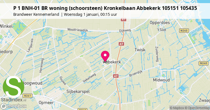 P 1 BNH-01 BR woning (schoorsteen) Kronkelbaan Abbekerk 105151 105435