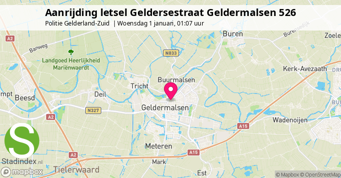 Aanrijding letsel Geldersestraat Geldermalsen 526