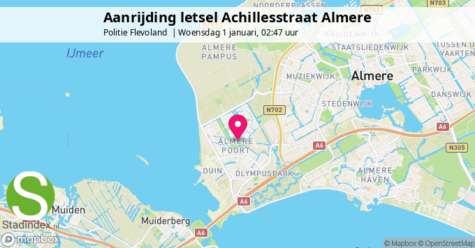 Aanrijding letsel Achillesstraat Almere