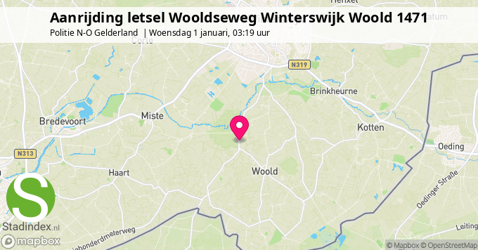 Aanrijding letsel Wooldseweg Winterswijk Woold 1471