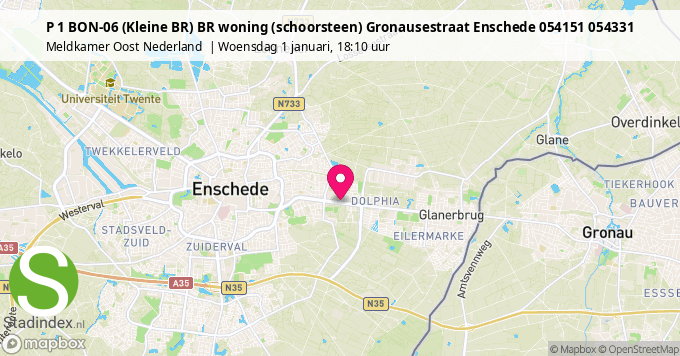 P 1 BON-06 (Kleine BR) BR woning (schoorsteen) Gronausestraat Enschede 054151 054331