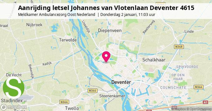 Aanrijding letsel Johannes van Vlotenlaan Deventer 4615