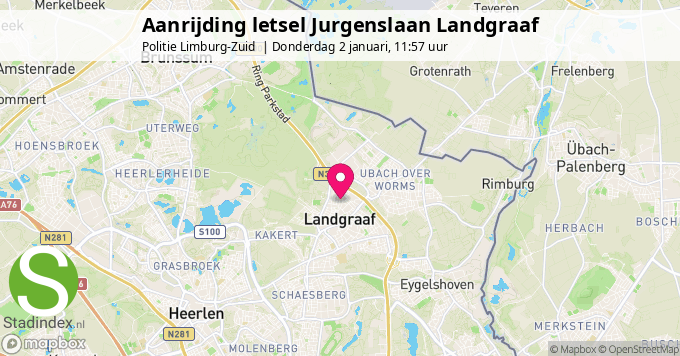 Aanrijding letsel Jurgenslaan Landgraaf