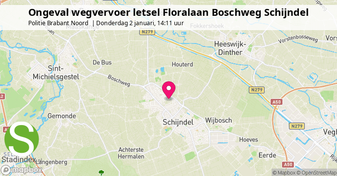 Ongeval wegvervoer letsel Floralaan Boschweg Schijndel