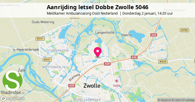 Aanrijding letsel Dobbe Zwolle 5046