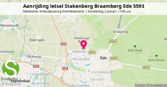 Aanrijding letsel Stakenberg Braamberg Ede 5593