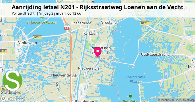 Aanrijding letsel N201 - Rijksstraatweg Loenen aan de Vecht