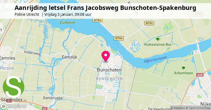 Aanrijding letsel Frans Jacobsweg Bunschoten-Spakenburg