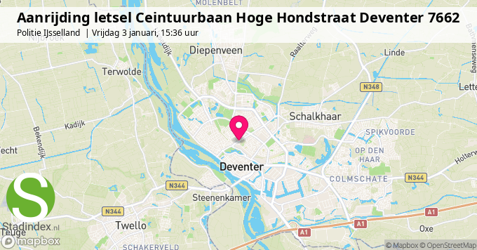 Aanrijding letsel Ceintuurbaan Hoge Hondstraat Deventer 7662