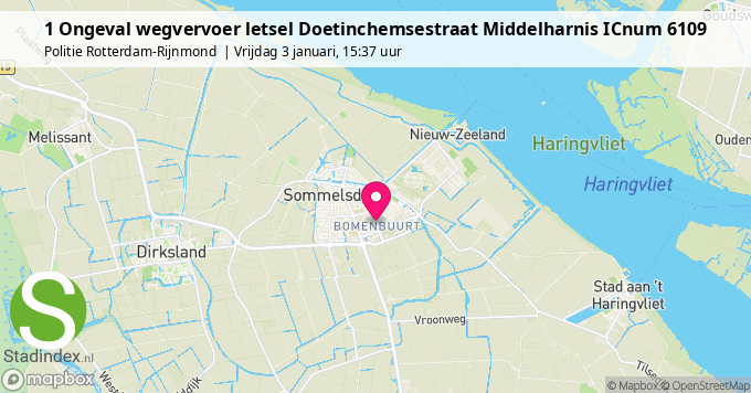 1 Ongeval wegvervoer letsel Doetinchemsestraat Middelharnis ICnum 6109