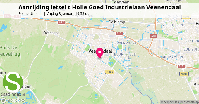 Aanrijding letsel t Holle Goed Industrielaan Veenendaal