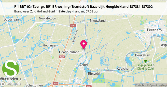 P 1 BRT-02 (Zeer gr. BR) BR woning (Brandstof) Bazeldijk Hoogblokland 187381 187302