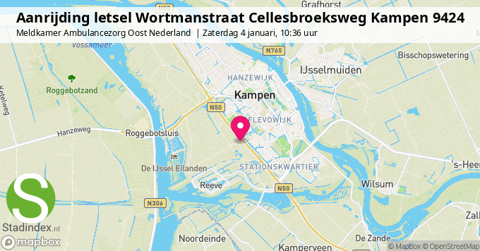 Aanrijding letsel Wortmanstraat Cellesbroeksweg Kampen 9424