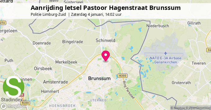 Aanrijding letsel Pastoor Hagenstraat Brunssum