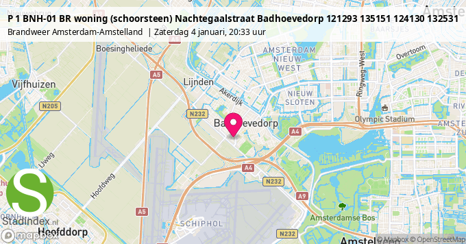 P 1 BNH-01 BR woning (schoorsteen) Nachtegaalstraat Badhoevedorp 121293 135151 124130 132531