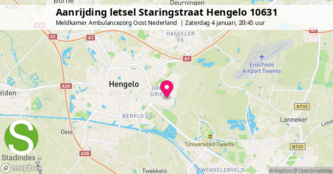 Aanrijding letsel Staringstraat Hengelo 10631