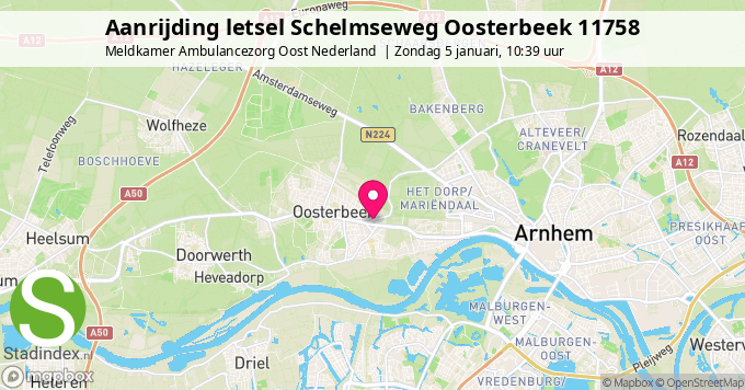 Aanrijding letsel Schelmseweg Oosterbeek 11758