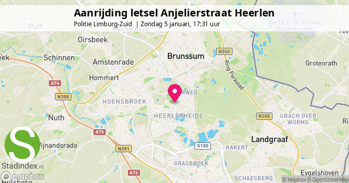 Aanrijding letsel Anjelierstraat Heerlen