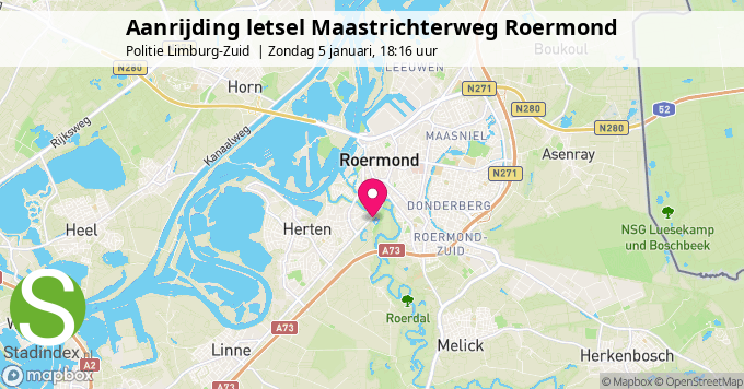 Aanrijding letsel Maastrichterweg Roermond