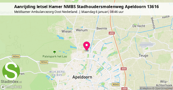 Aanrijding letsel Hamer NMBS Stadhoudersmolenweg Apeldoorn 13616