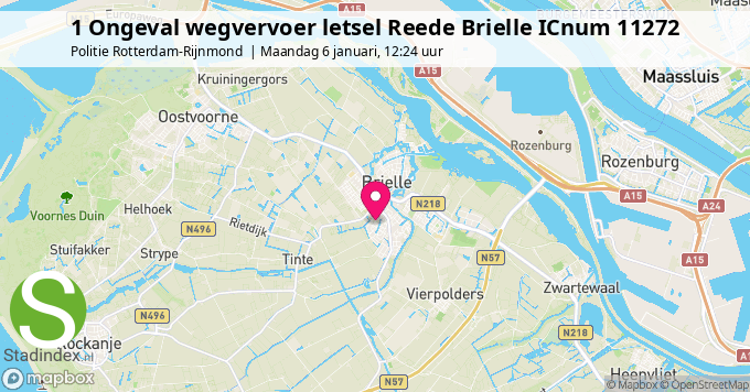 1 Ongeval wegvervoer letsel Reede Brielle ICnum 11272