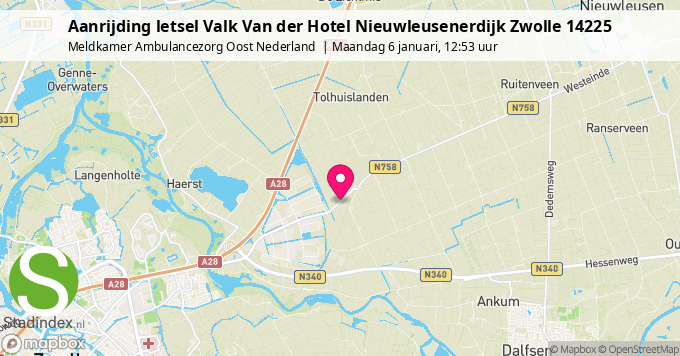 Aanrijding letsel Valk Van der Hotel Nieuwleusenerdijk Zwolle 14225