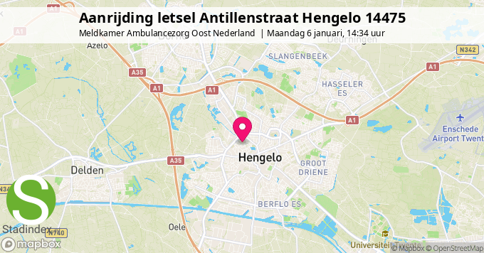 Aanrijding letsel Antillenstraat Hengelo 14475