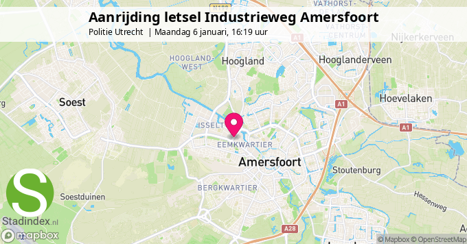 Aanrijding letsel Industrieweg Amersfoort