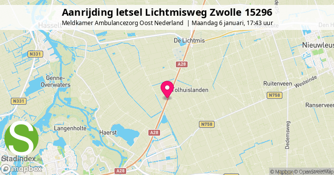 Aanrijding letsel Lichtmisweg Zwolle 15296