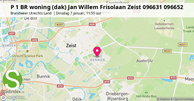 P 1 BR woning (dak) Jan Willem Frisolaan Zeist 096631 096652