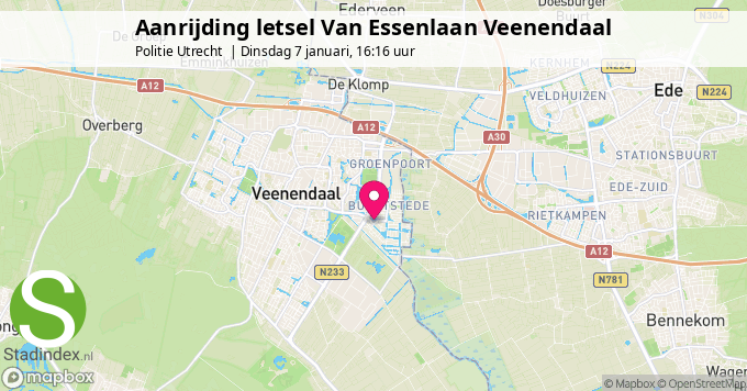 Aanrijding letsel Van Essenlaan Veenendaal