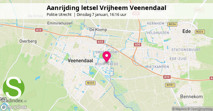 Aanrijding letsel Vrijheem Veenendaal