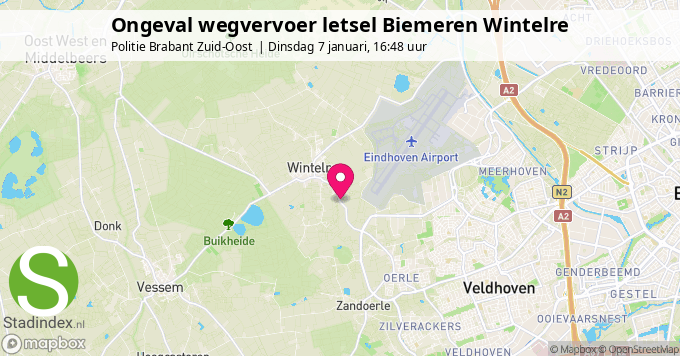 Ongeval wegvervoer letsel Biemeren Wintelre