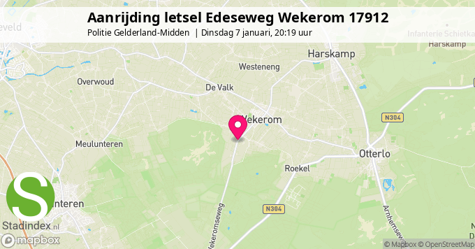 Aanrijding letsel Edeseweg Wekerom 17912