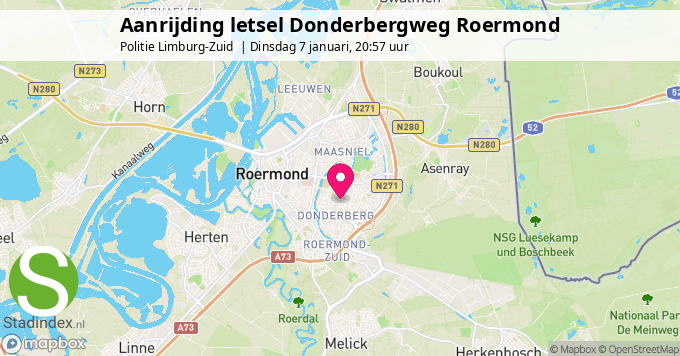 Aanrijding letsel Donderbergweg Roermond