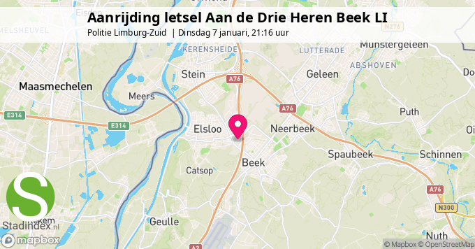 Aanrijding letsel Aan de Drie Heren Beek LI