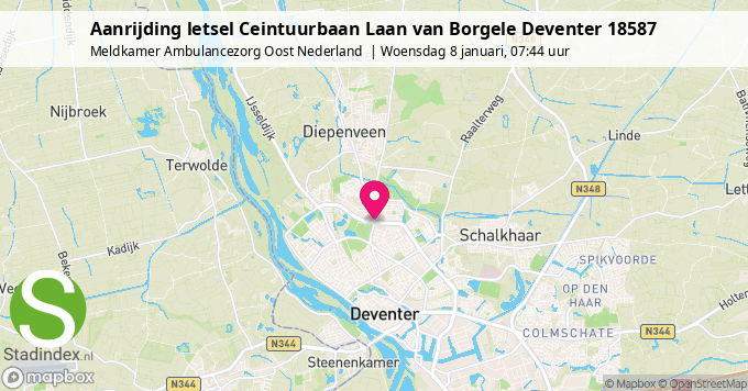 Aanrijding letsel Ceintuurbaan Laan van Borgele Deventer 18587