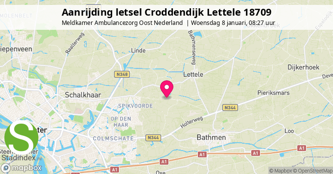 Aanrijding letsel Croddendijk Lettele 18709