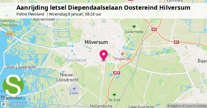 Aanrijding letsel Diependaalselaan Oostereind Hilversum