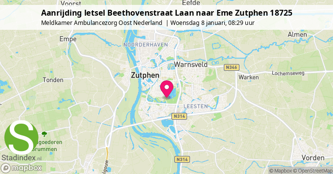 Aanrijding letsel Beethovenstraat Laan naar Eme Zutphen 18725