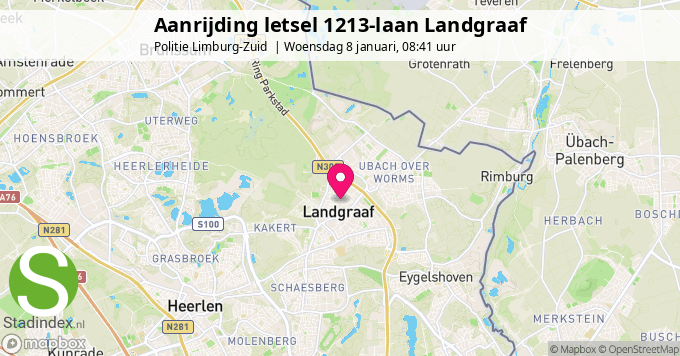 Aanrijding letsel 1213-laan Landgraaf