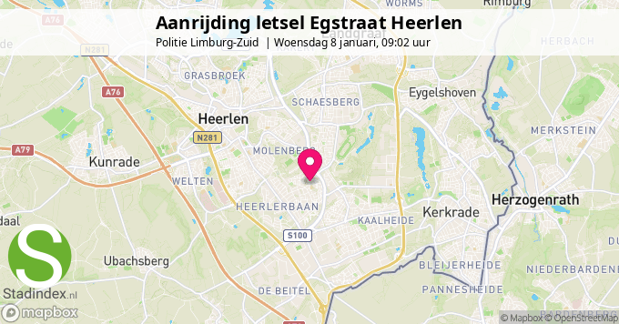 Aanrijding letsel Egstraat Heerlen