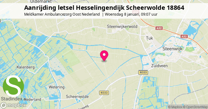 Aanrijding letsel Hesselingendijk Scheerwolde 18864