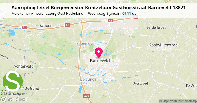 Aanrijding letsel Burgemeester Kuntzelaan Gasthuisstraat Barneveld 18871