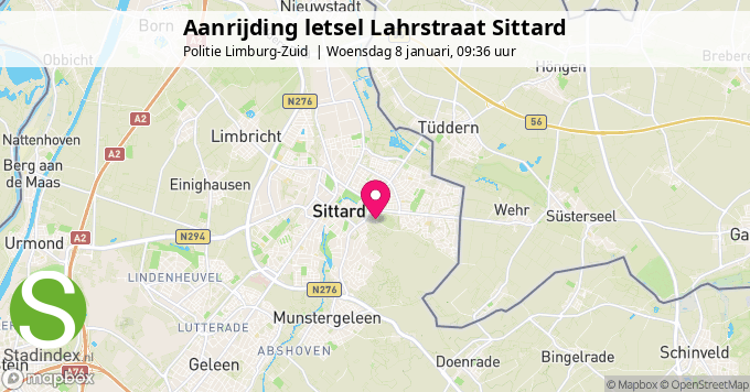 Aanrijding letsel Lahrstraat Sittard