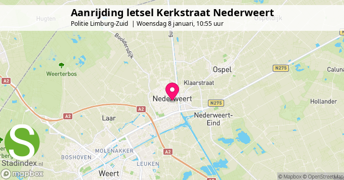 Aanrijding letsel Kerkstraat Nederweert