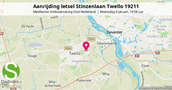 Aanrijding letsel Stinzenlaan Twello 19211