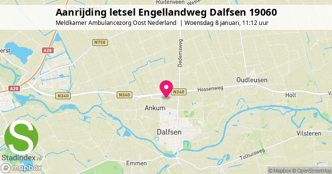 Aanrijding letsel Engellandweg Dalfsen 19060